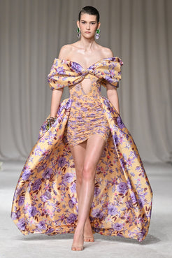 VESTIDO LONGO PEONY DOTS
 AMARELO