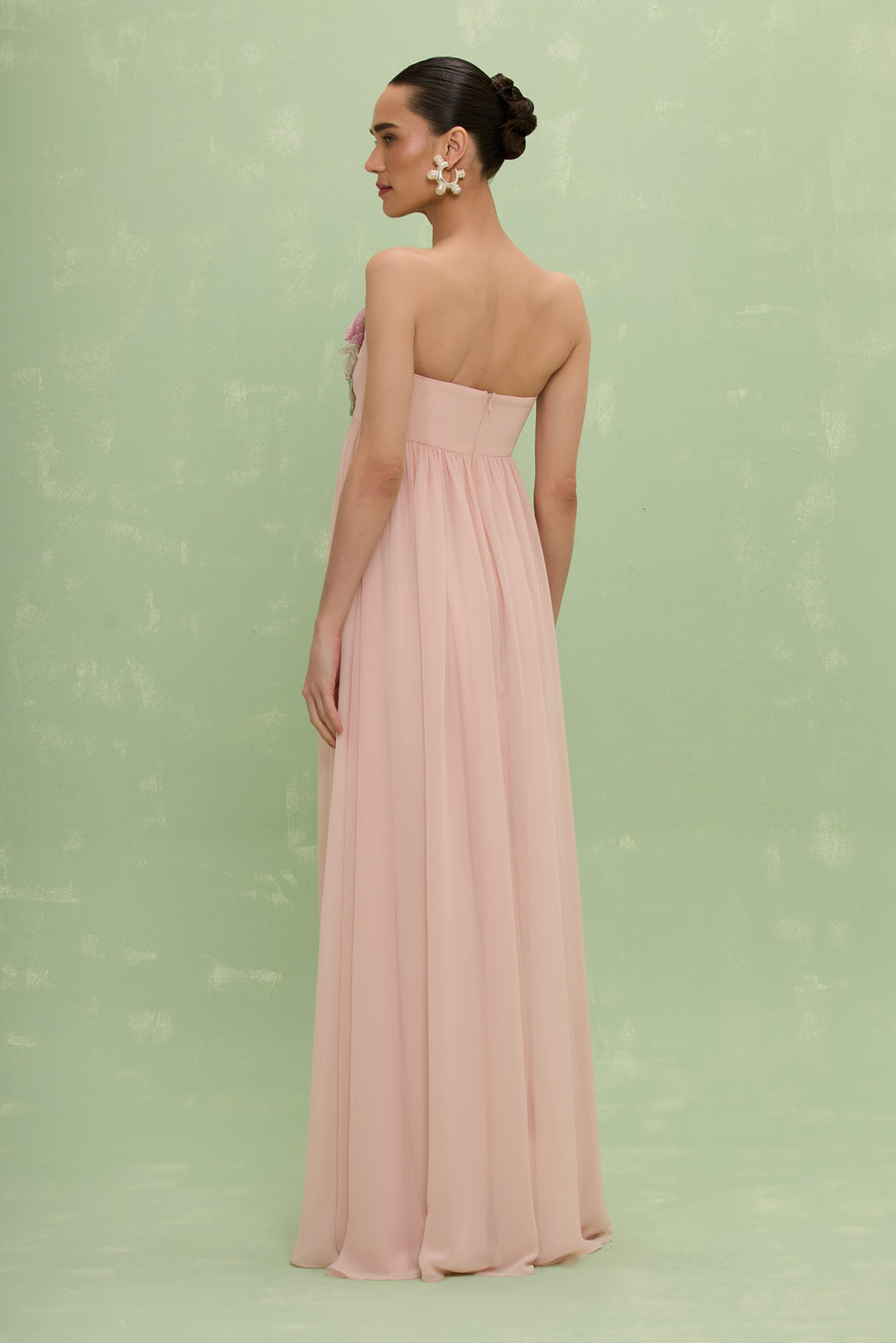 VESTIDO LONGO SILK PLISSE LILA ROSA CLARO