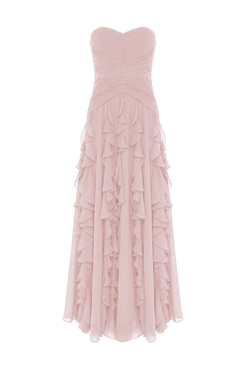 VESTIDO LONGO SILK PLISSE LILA ROSA CLARO