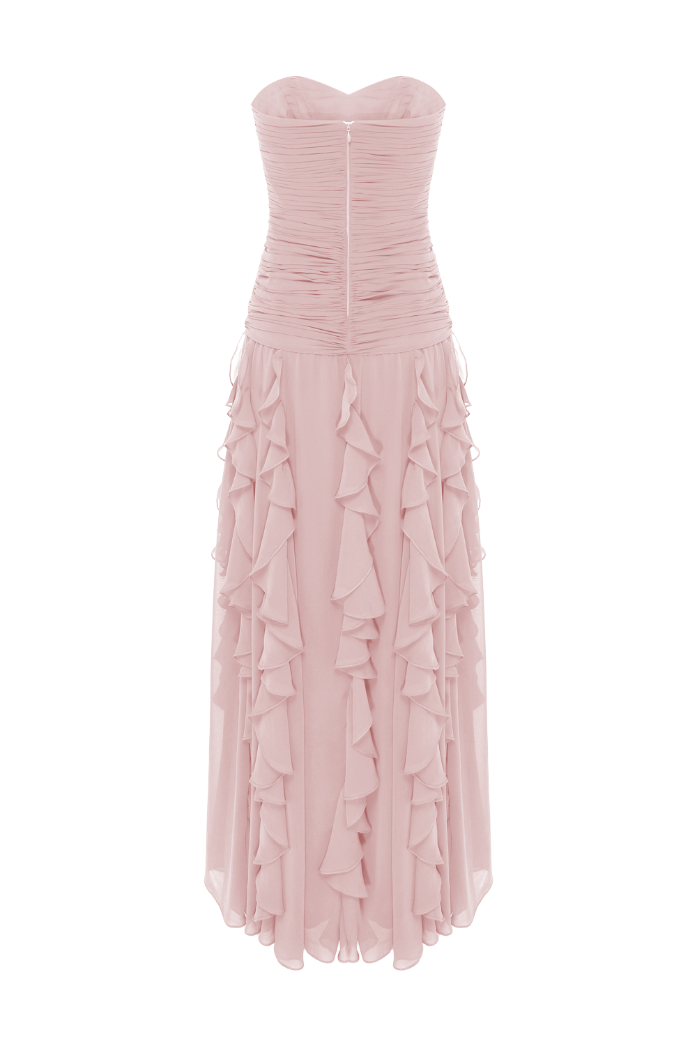 VESTIDO LONGO SILK PLISSE LILA ROSA CLARO