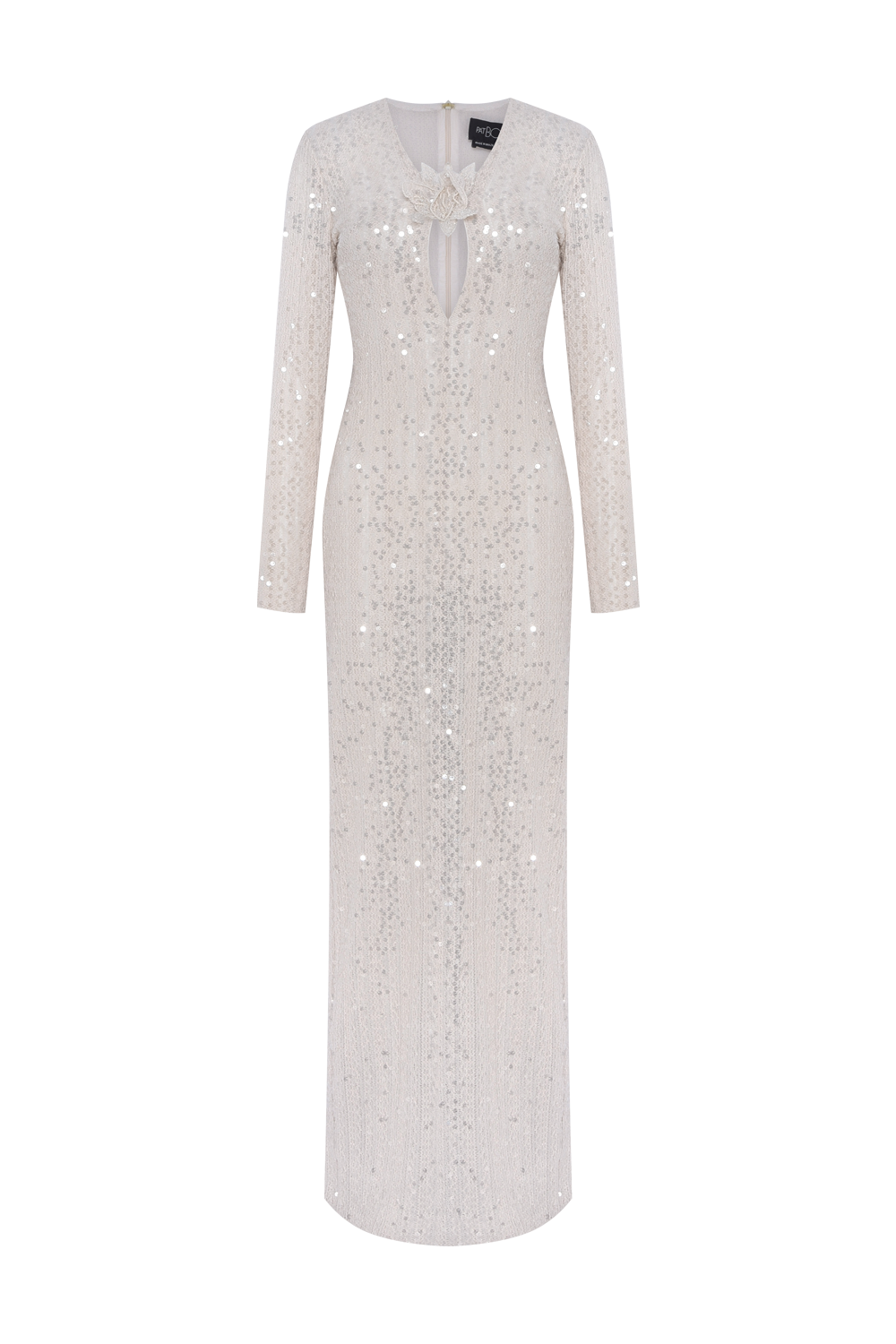 VESTIDO LONGO IARA CROCHET BEGE