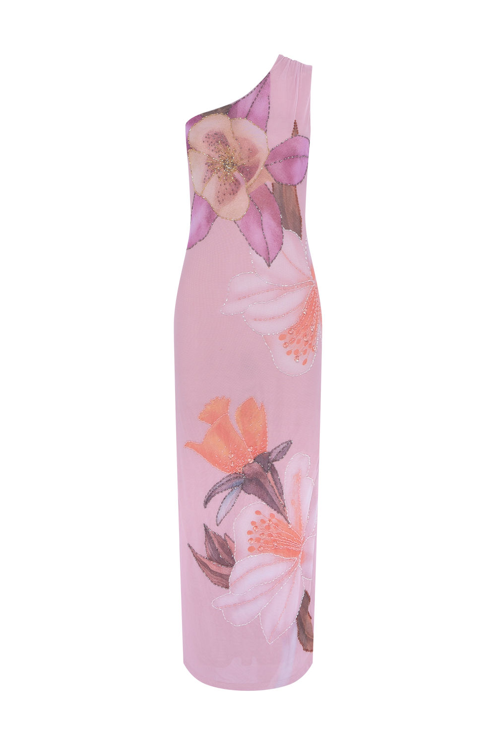 VESTIDO LONGO PEONY ROSA