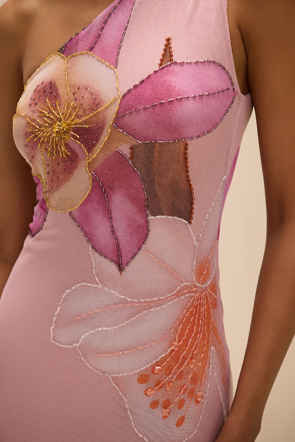 VESTIDO LONGO PEONY ROSA