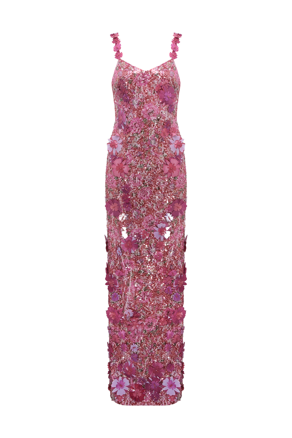 VESTIDO LONGO PAETÊ PEONY VERMELHO