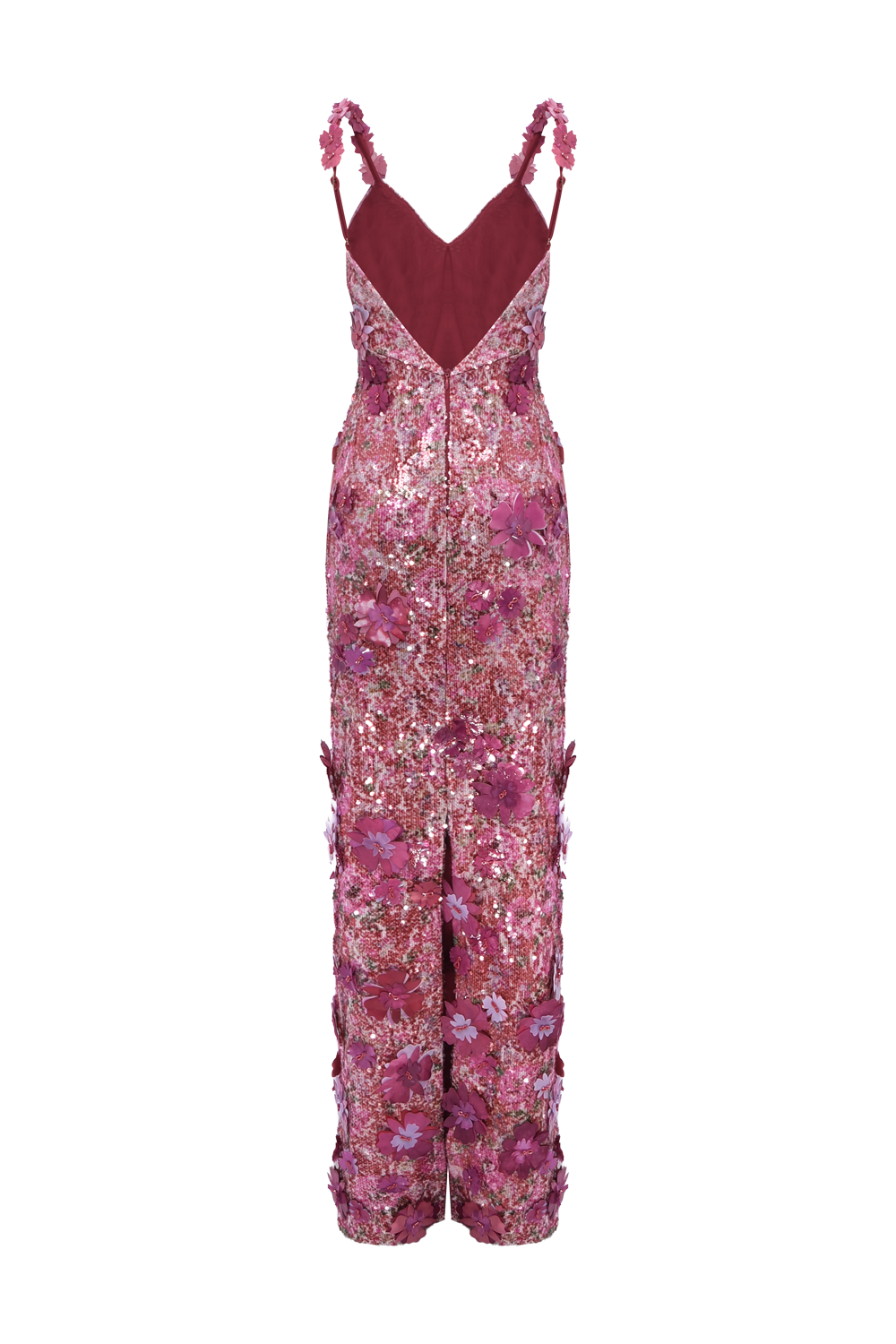 VESTIDO LONGO PAETÊ PEONY VERMELHO