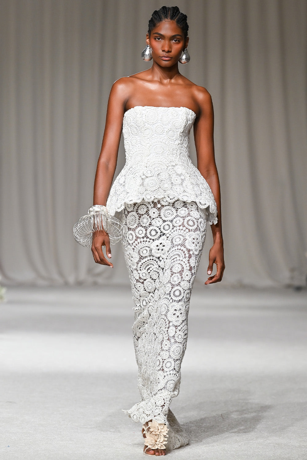 VESTIDO LONGO GAL EMBROIDERY BRANCO