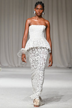 VESTIDO LONGO GAL EMBROIDERY BRANCO