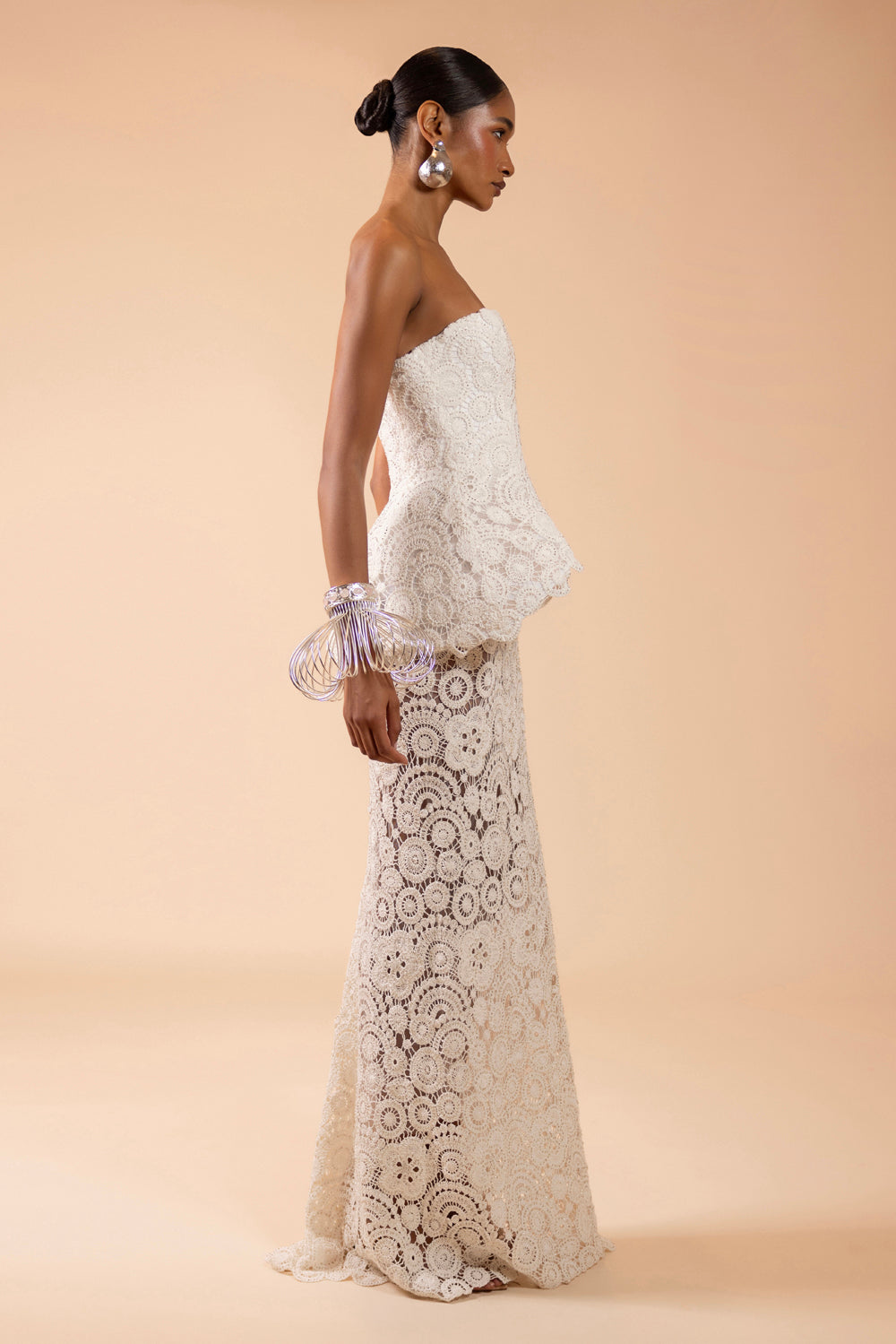 VESTIDO LONGO GAL EMBROIDERY BRANCO