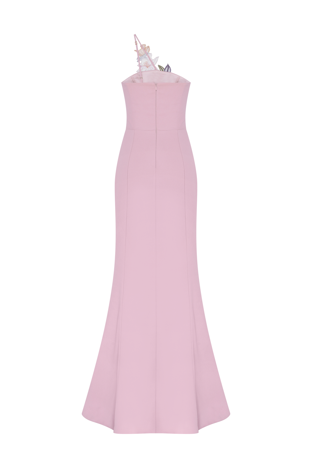 VESTIDO LONGO CREPE NORMA ROSA