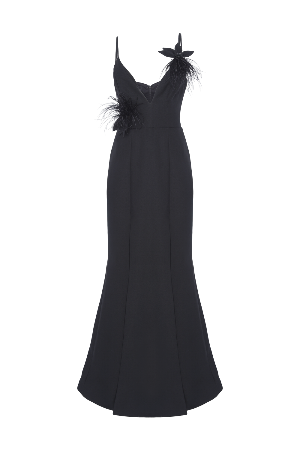 VESTIDO LONGO CREPE ANNA PRETO
