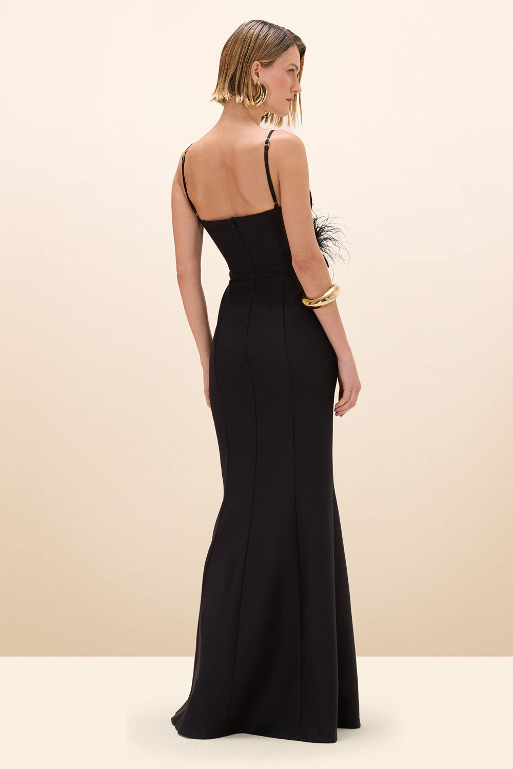 VESTIDO LONGO CREPE ANNA PRETO