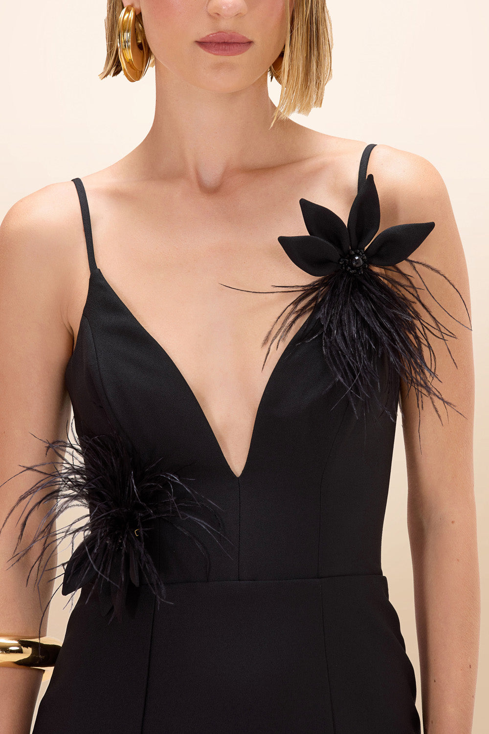 VESTIDO LONGO CREPE ANNA PRETO