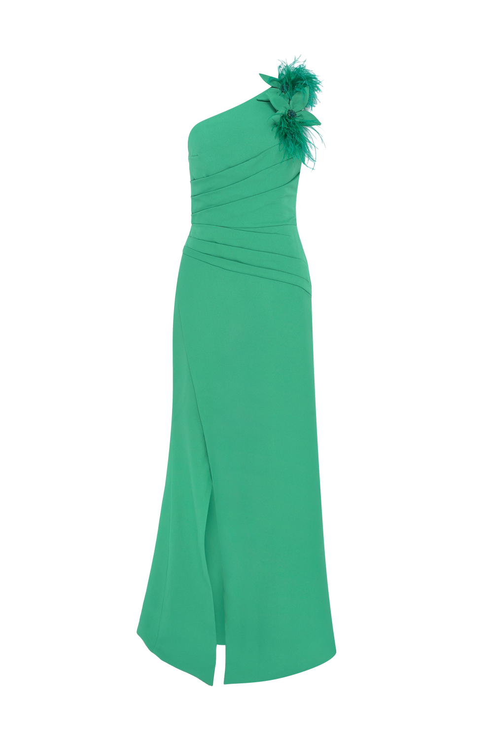 VESTIDO LONGO CREPE ANNA VERDE