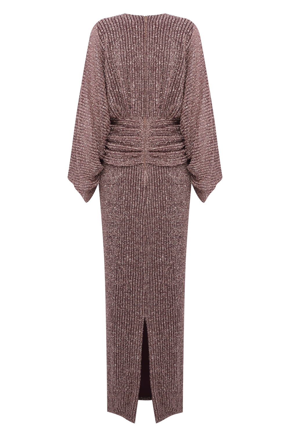 VESTIDO LONGO MALHA GROOVY  MARROM