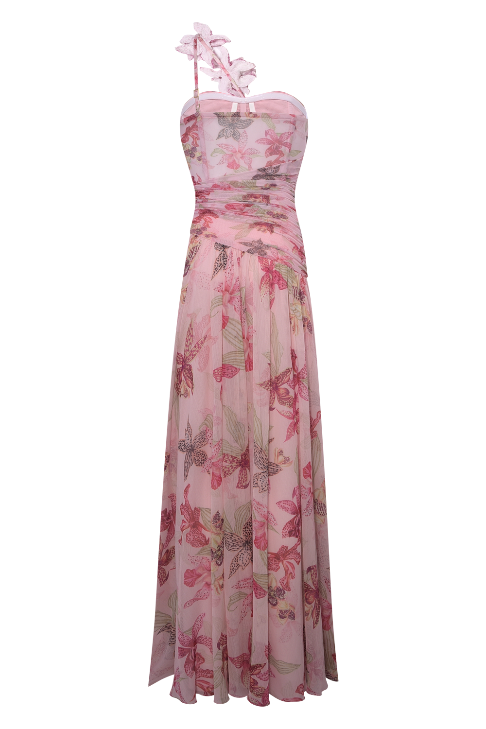 VESTIDO LONGO ORCHID BLOOM  ROSE