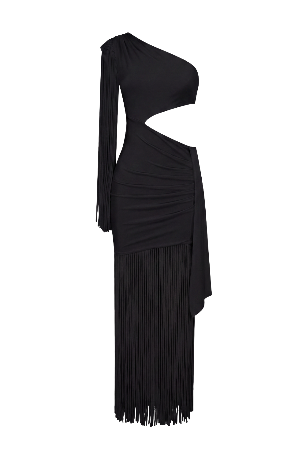 VESTIDO LONGO LYRIA JERSEY PRETO