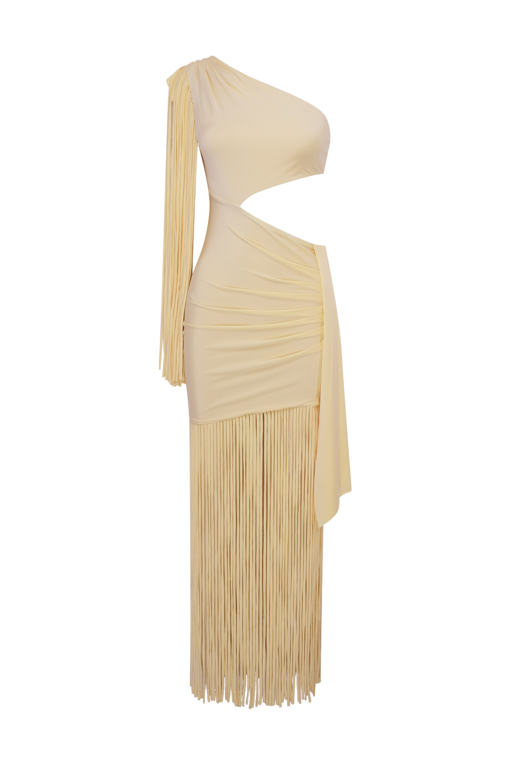 VESTIDO LONGO LYRIA JERSEY OFF WHITE