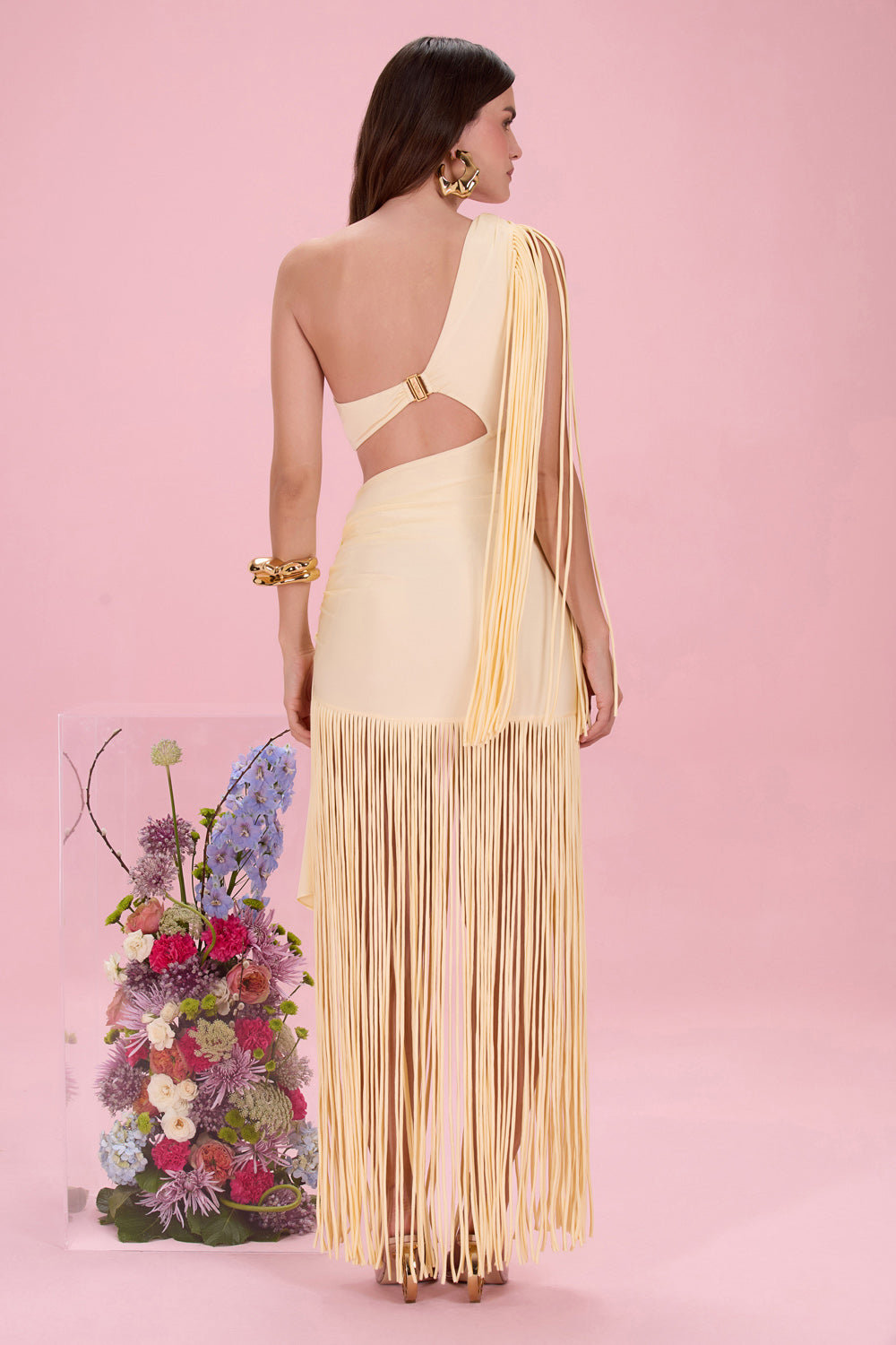 VESTIDO LONGO LYRIA JERSEY OFF WHITE