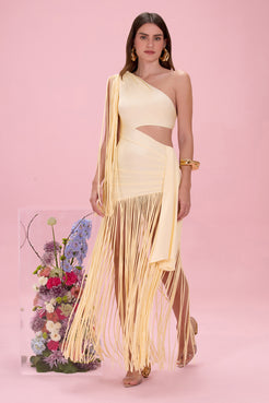 VESTIDO LONGO LYRIA JERSEY OFF WHITE