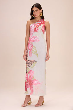 VESTIDO LONGO ORCHID BLOOM VERDE