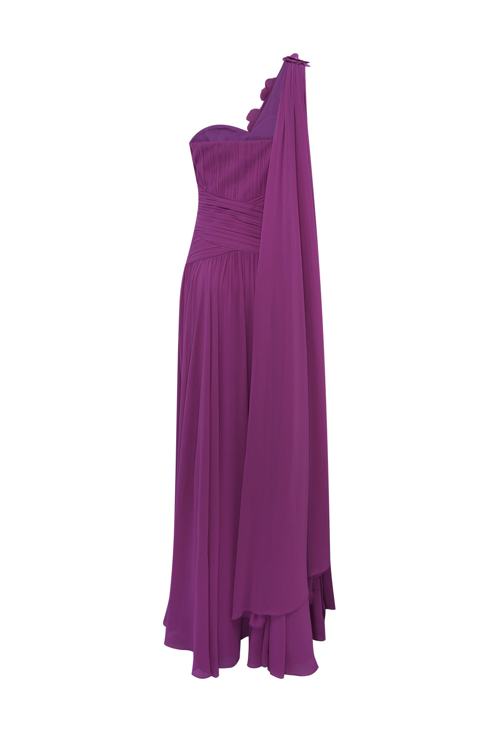 VESTIDO LONGO CHIFFON NAIA  ROXO