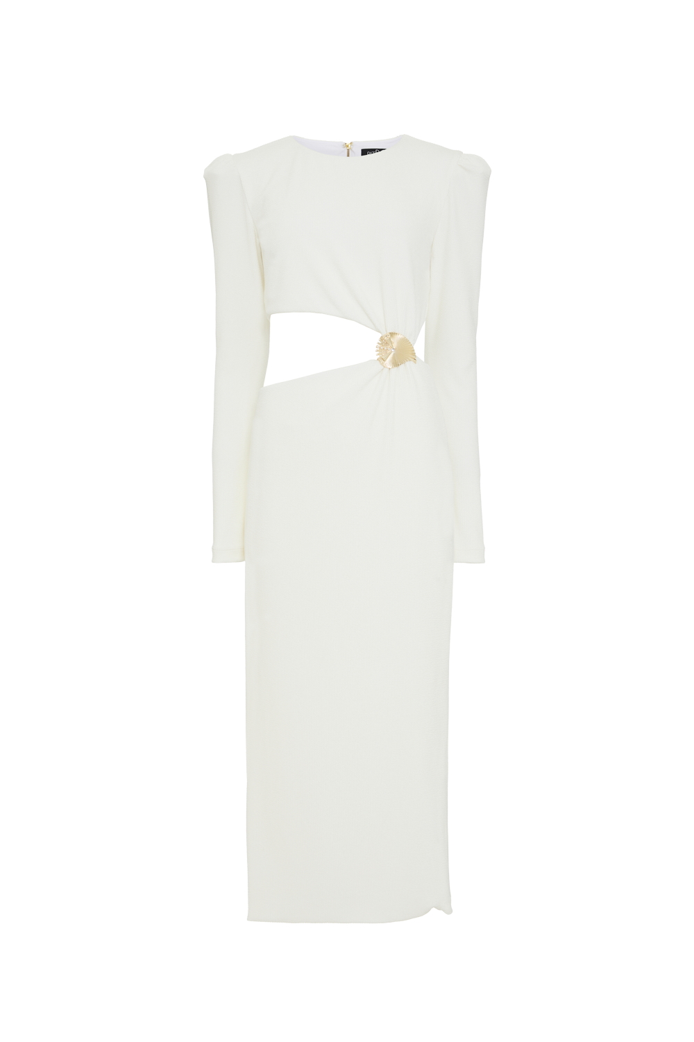 VESTIDO MIDI MALHA MERIAN OFF WHITE