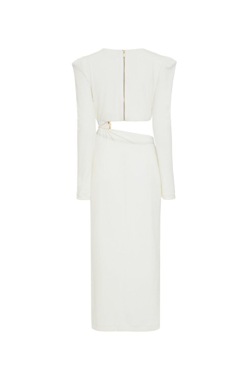 VESTIDO MIDI MALHA MERIAN OFF WHITE
