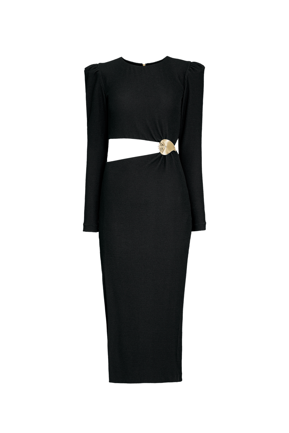 VESTIDO MIDI MALHA MERIAN PRETO