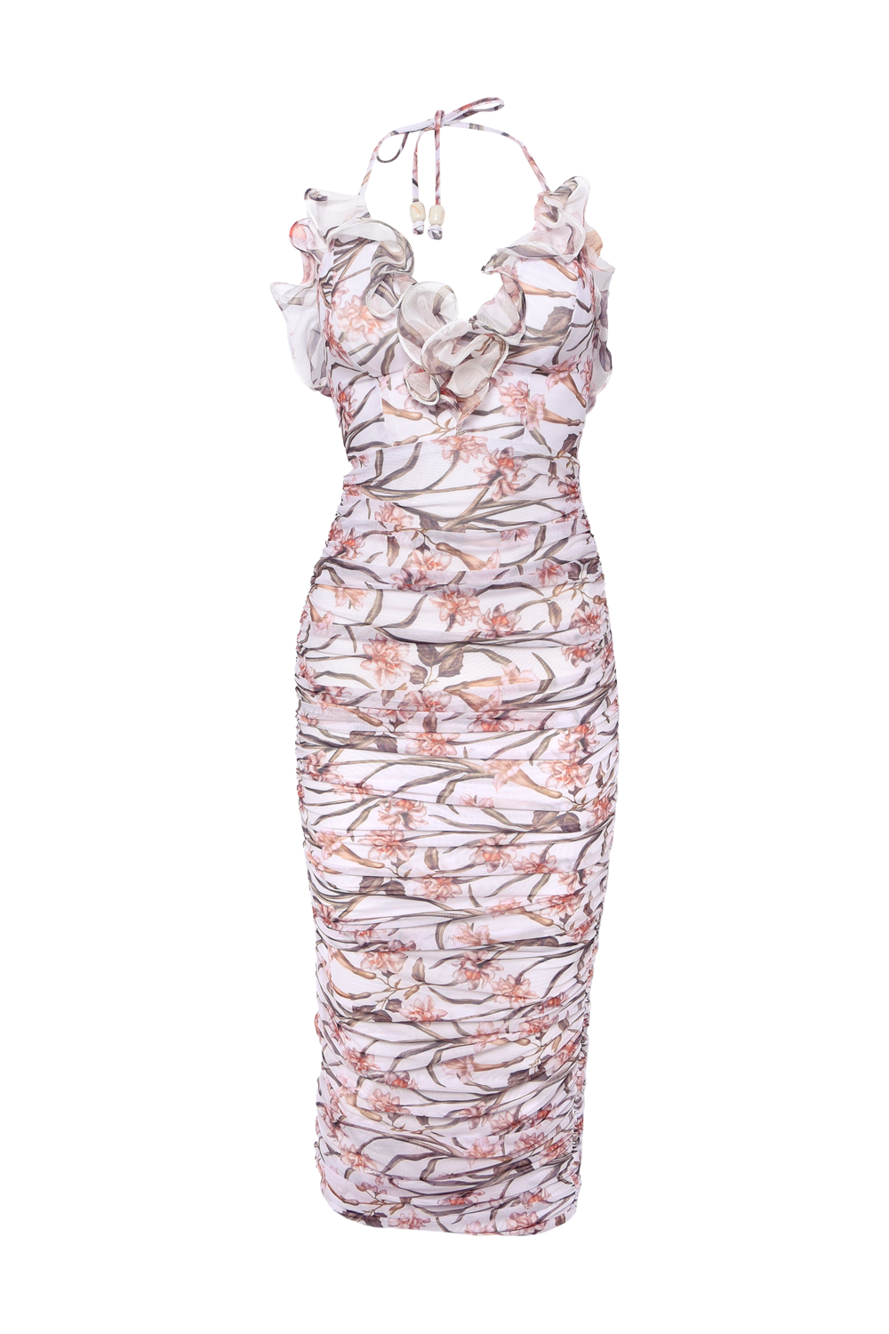VESTIDO MIDI NARCISSUS OFF WHITE