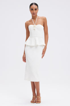 VESTIDO MIDI BREEZE JACQUARD OFF WHITE