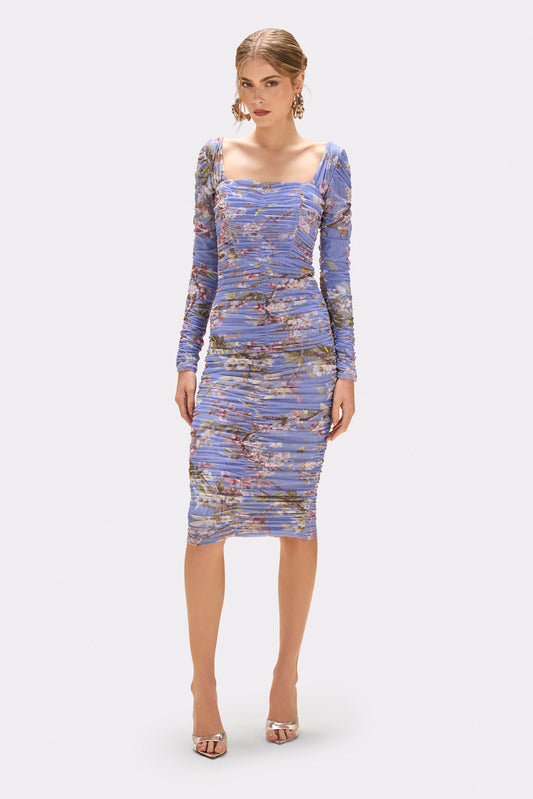 VESTIDO MIDI DELICATA  LILAS