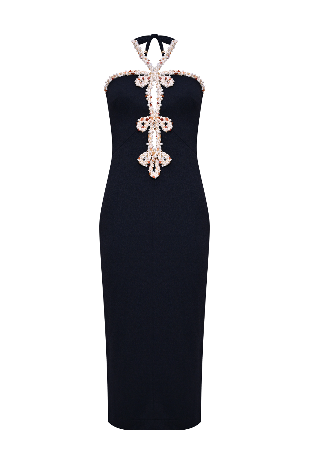 VESTIDO MIDI MALHA JADE PRETO