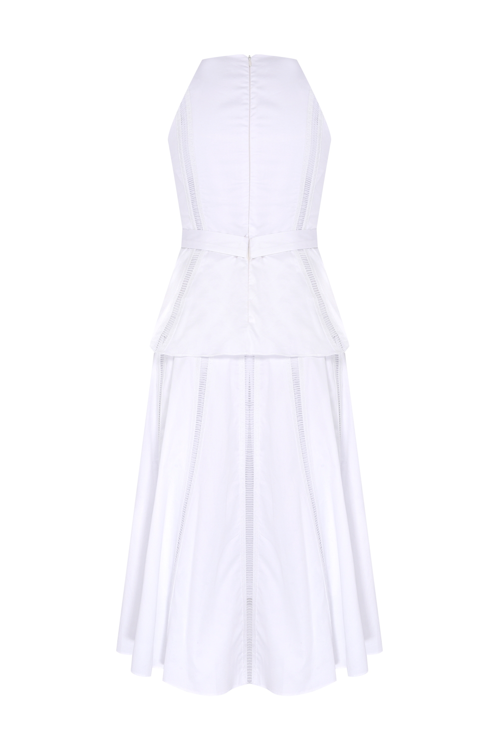VESTIDO MIDI LINHO SOLENNE OFF WHITE