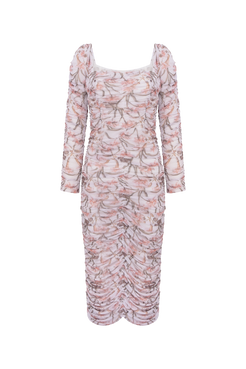 VESTIDO MIDI NARCISSUS OFF WHITE