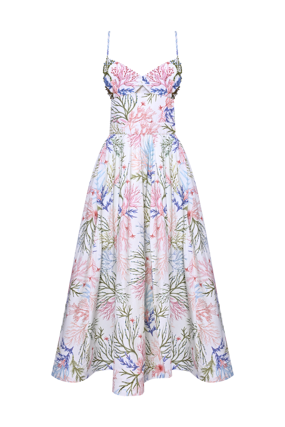 VESTIDO MIDI SEAWEED  OFF WHITE