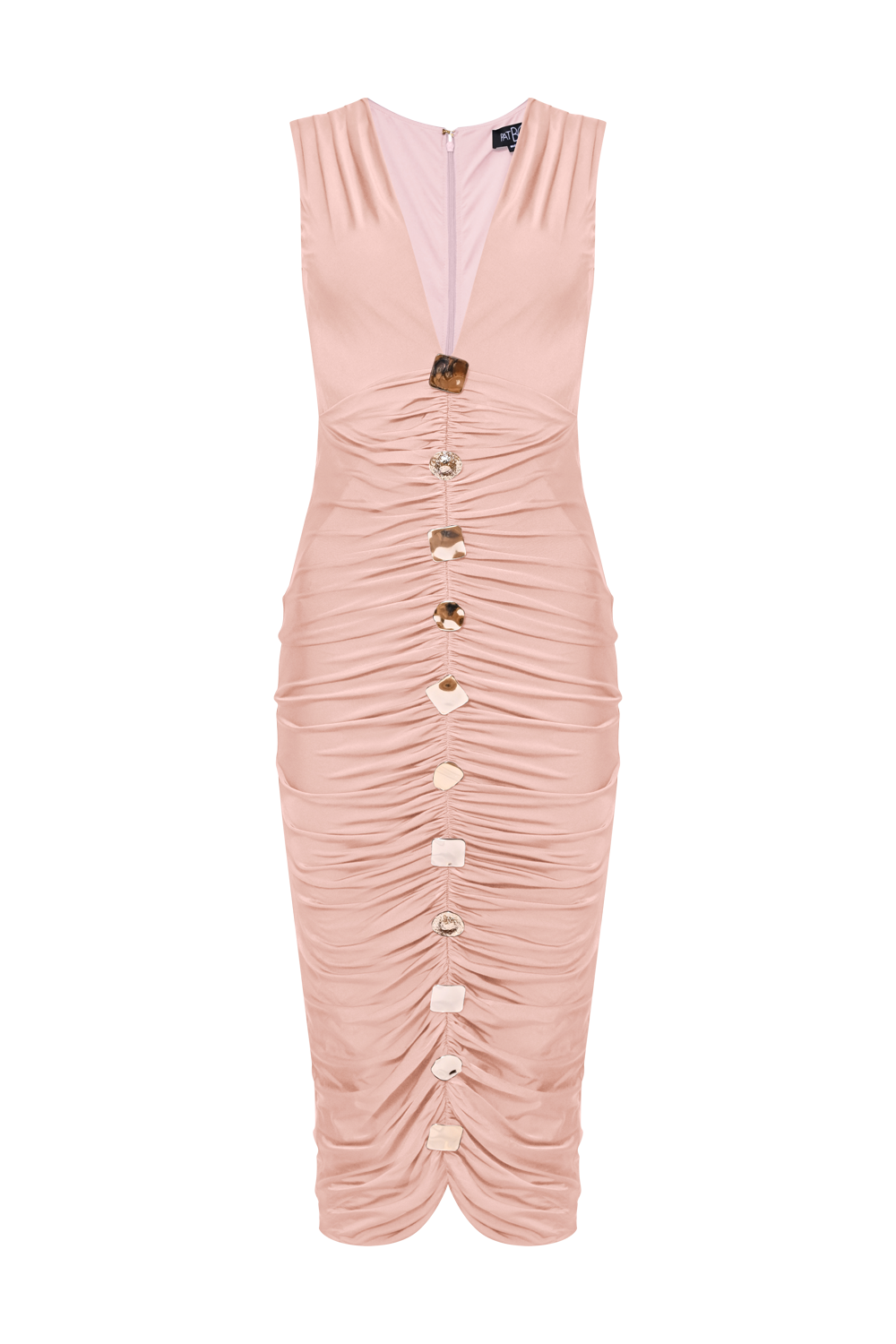 VESTIDO MIDI 
MOONLIT JERSEY  BEGE