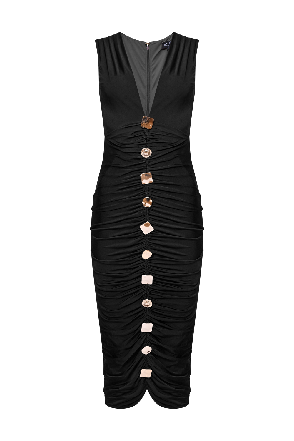 VESTIDO MIDI 
MOONLIT JERSEY  PRETO