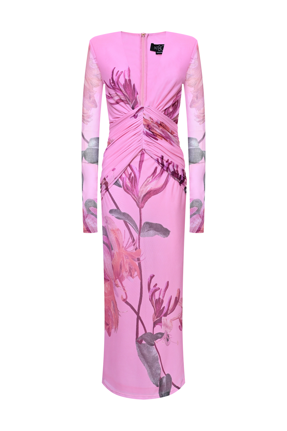 VESTIDO MIDI HONEY FLOWER ROSA