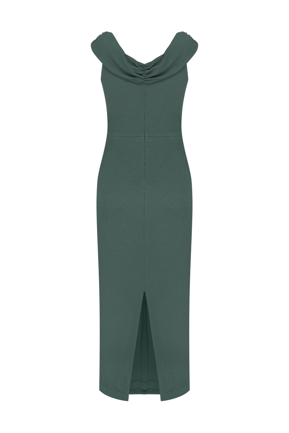 VESTIDO MIDI MALHA HILDA VERDE ESCURO