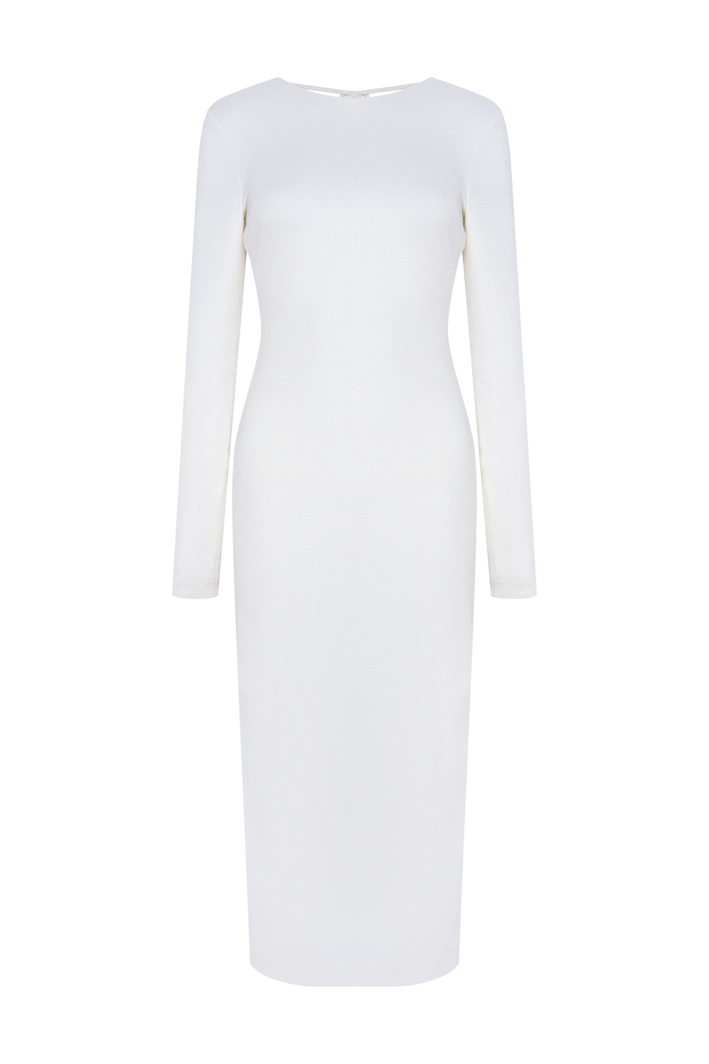 VESTIDO MIDI TAFETA TARSILA OFF WHITE
