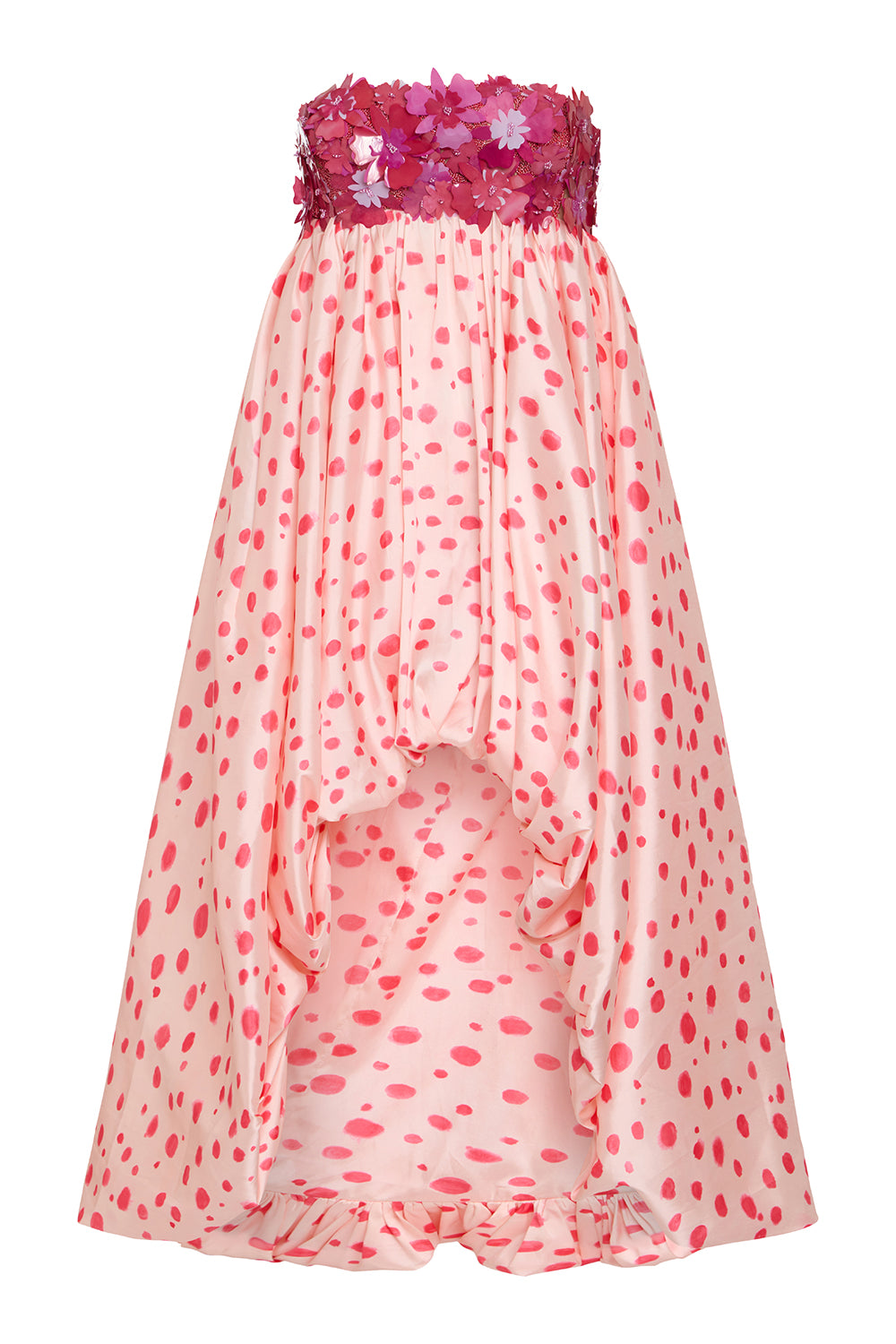 VESTIDO MIDI PEONY DOTS ROSA