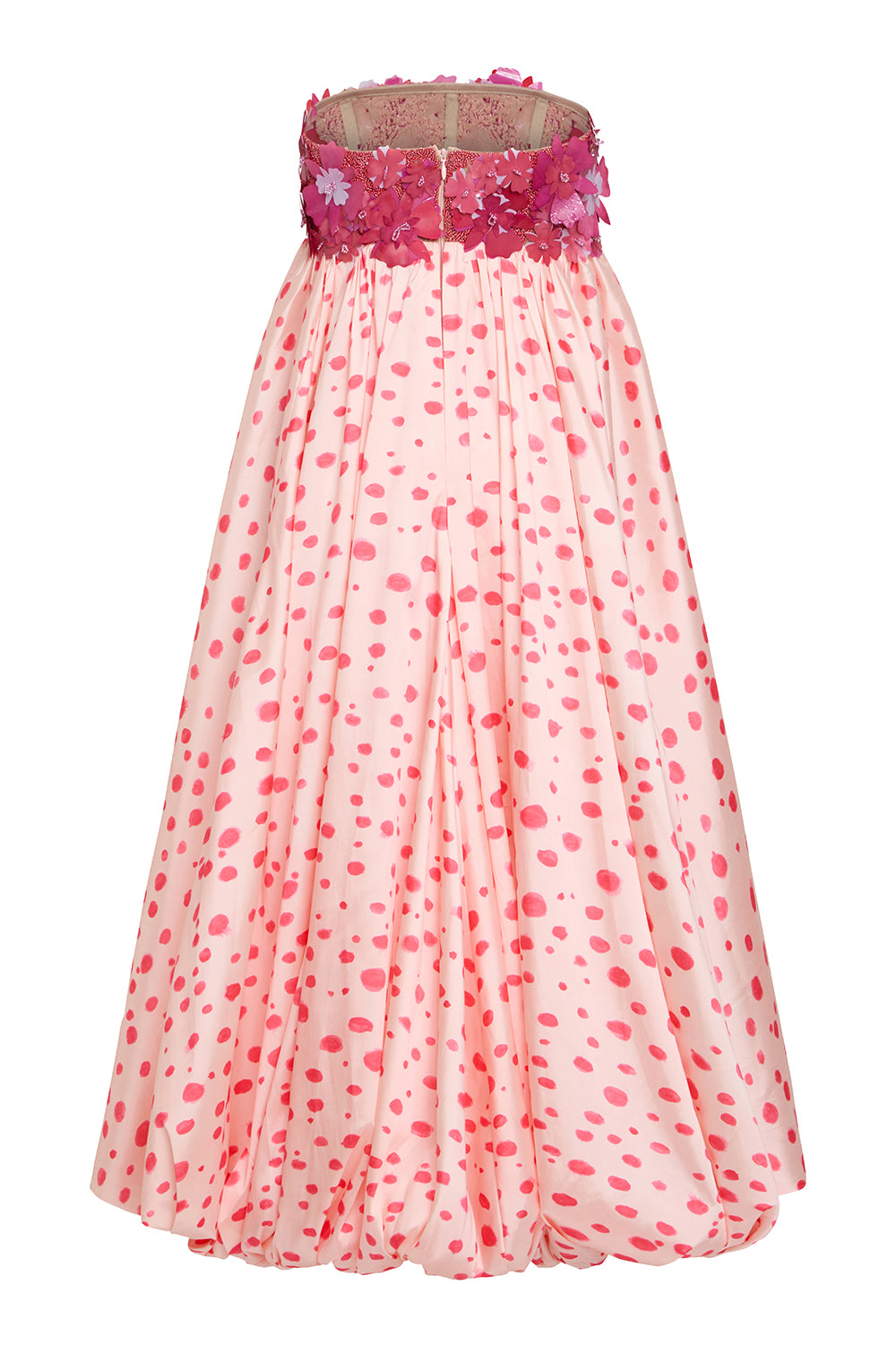 VESTIDO MIDI PEONY DOTS ROSA