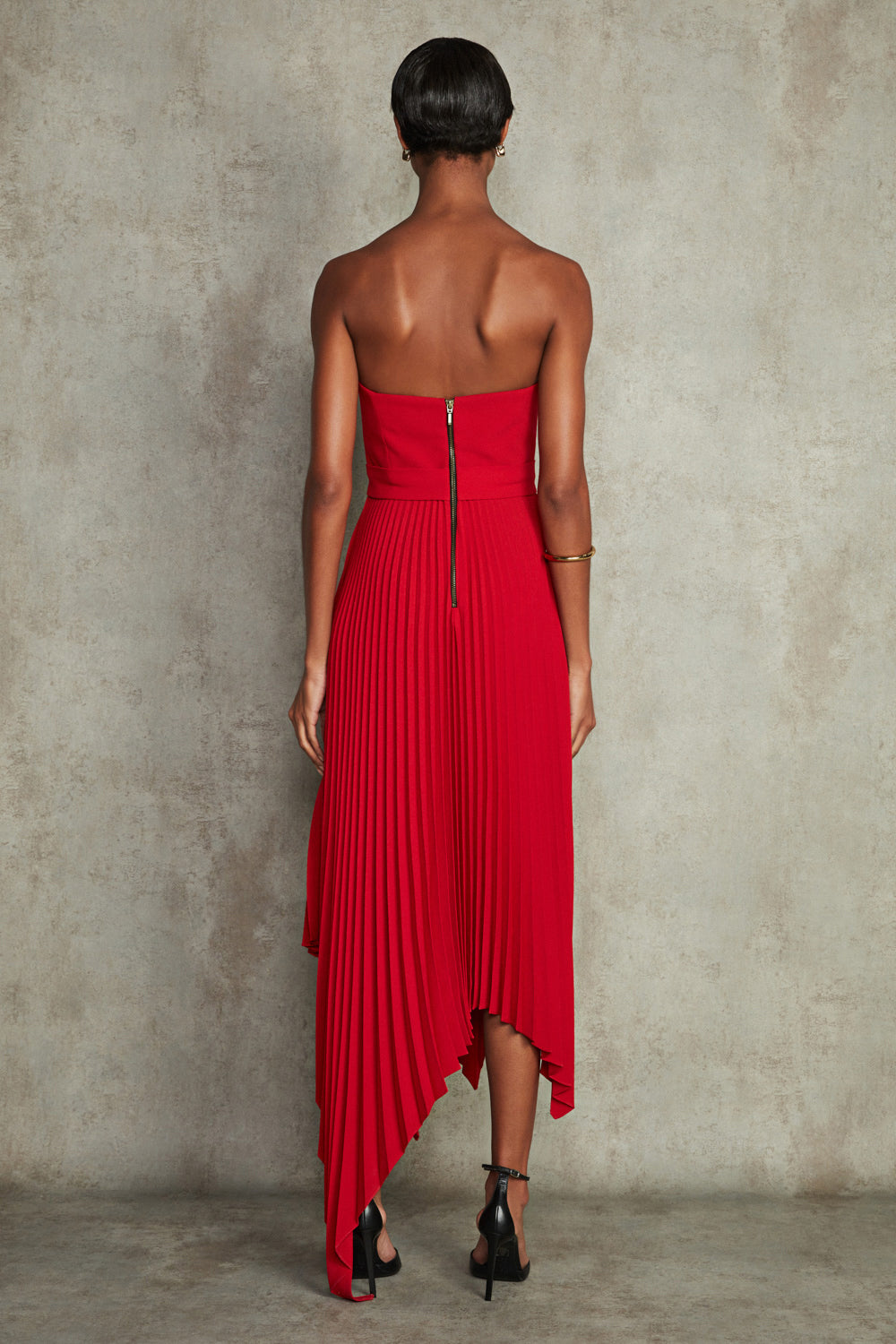 VESTIDO MIDI CREPE ALICE VERMELHO