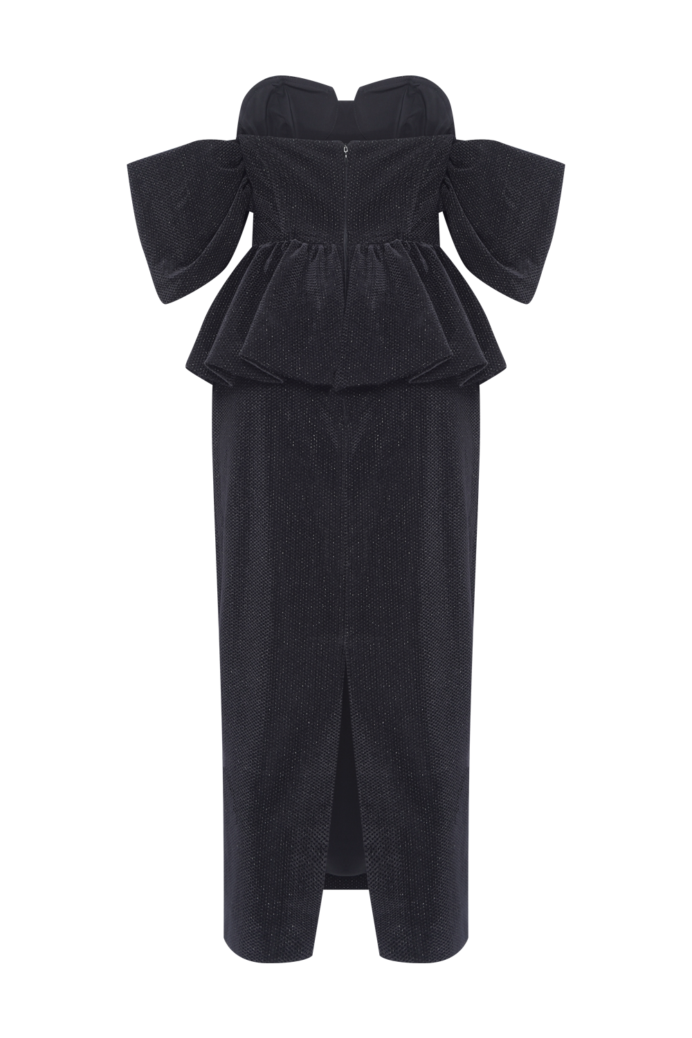 VESTIDO MIDI VELVET HELENA PRETO