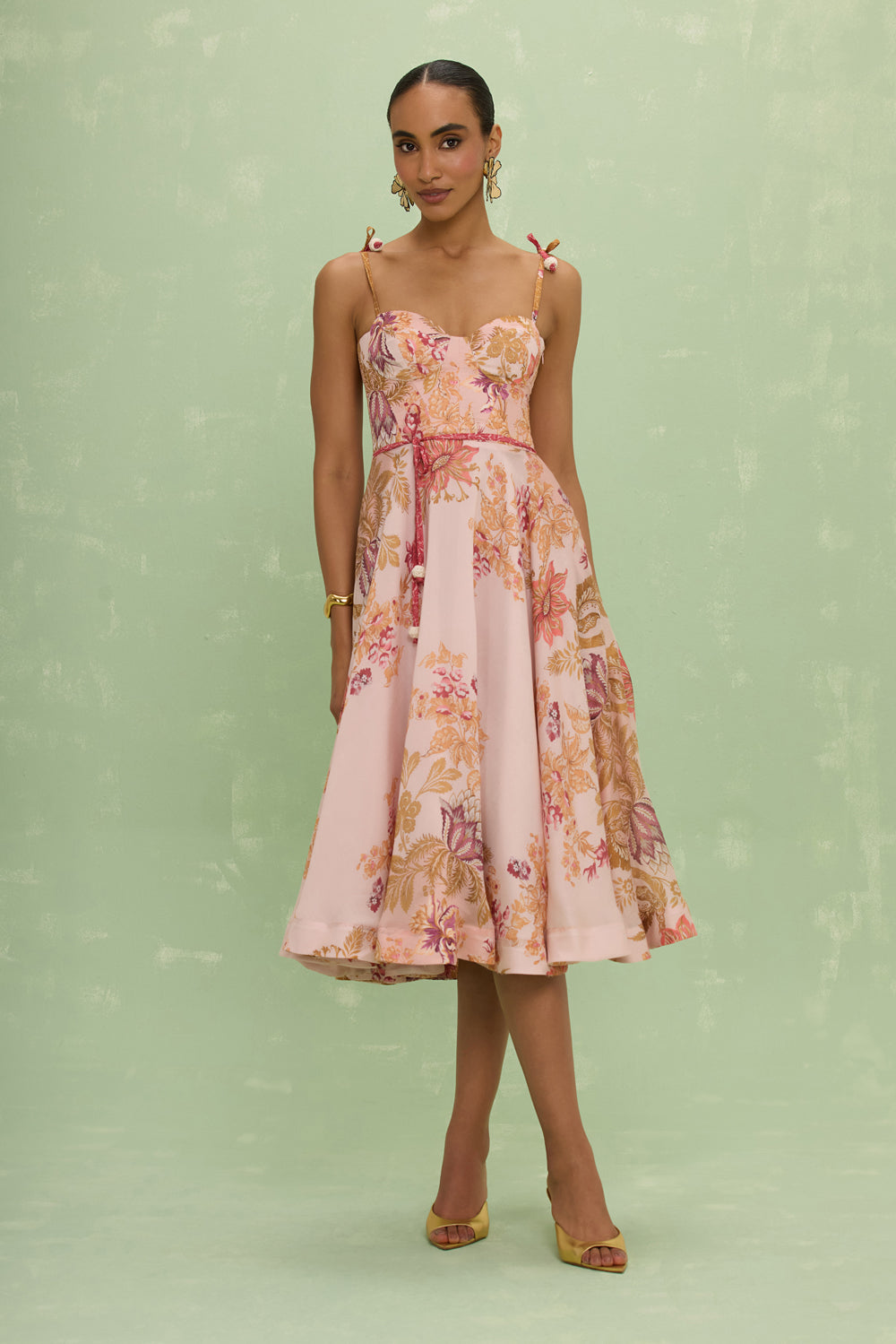 VESTIDO MIDI ANTONIETTE ROSE