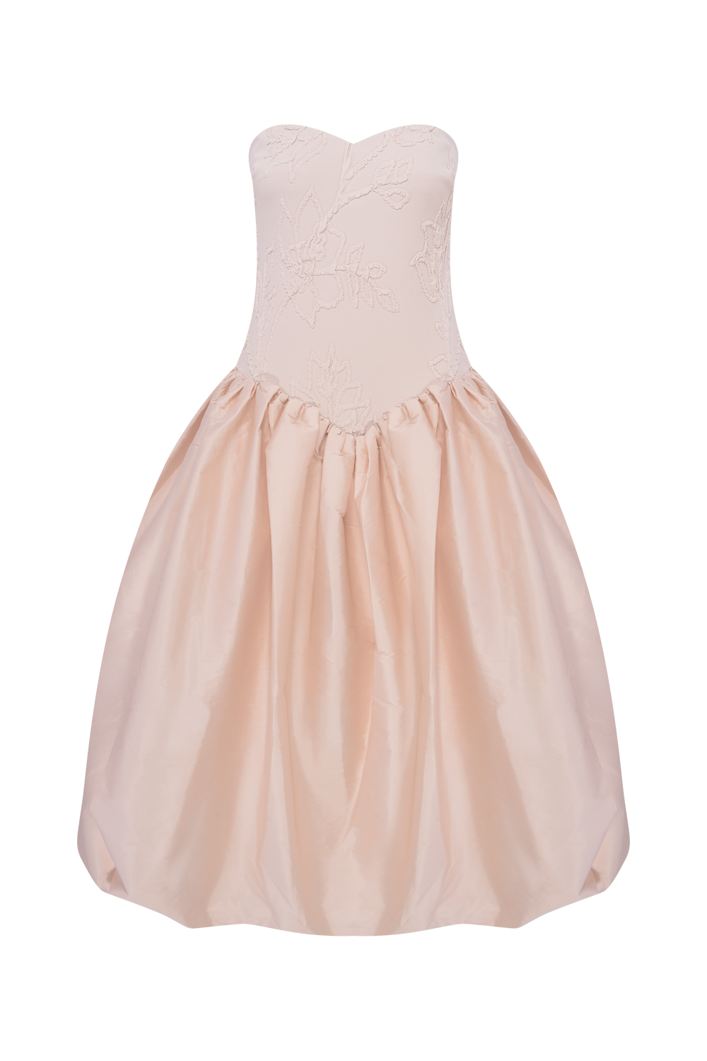 VESTIDO MIDI JACQUARD HAZEL BEGE