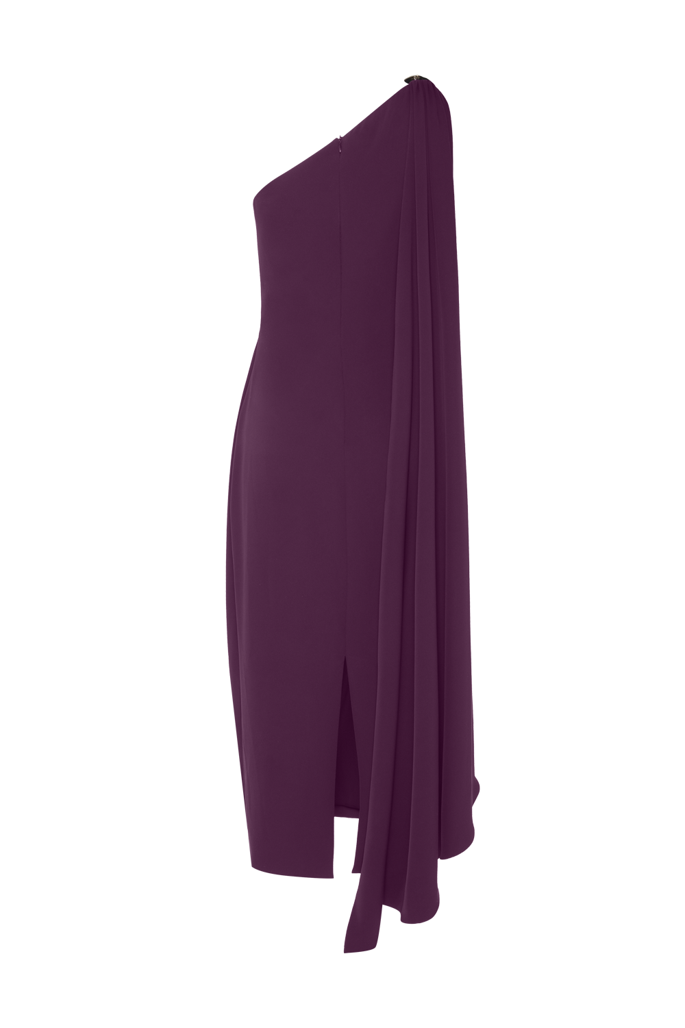 VESTIDO MIDI CREPE BERTHA ROXO