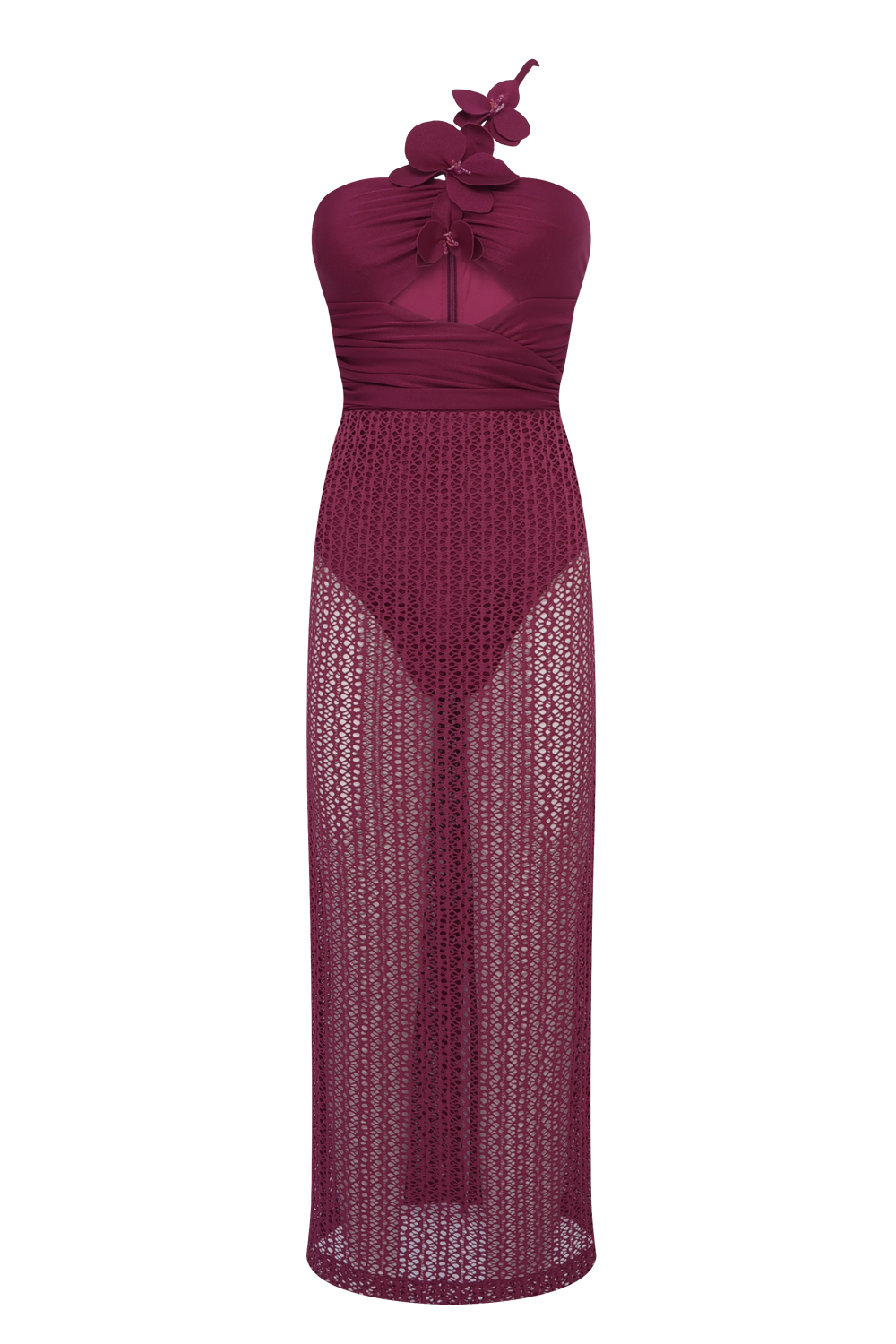 VESTIDO MIDI TELA SUNPETAL  VERMELHO