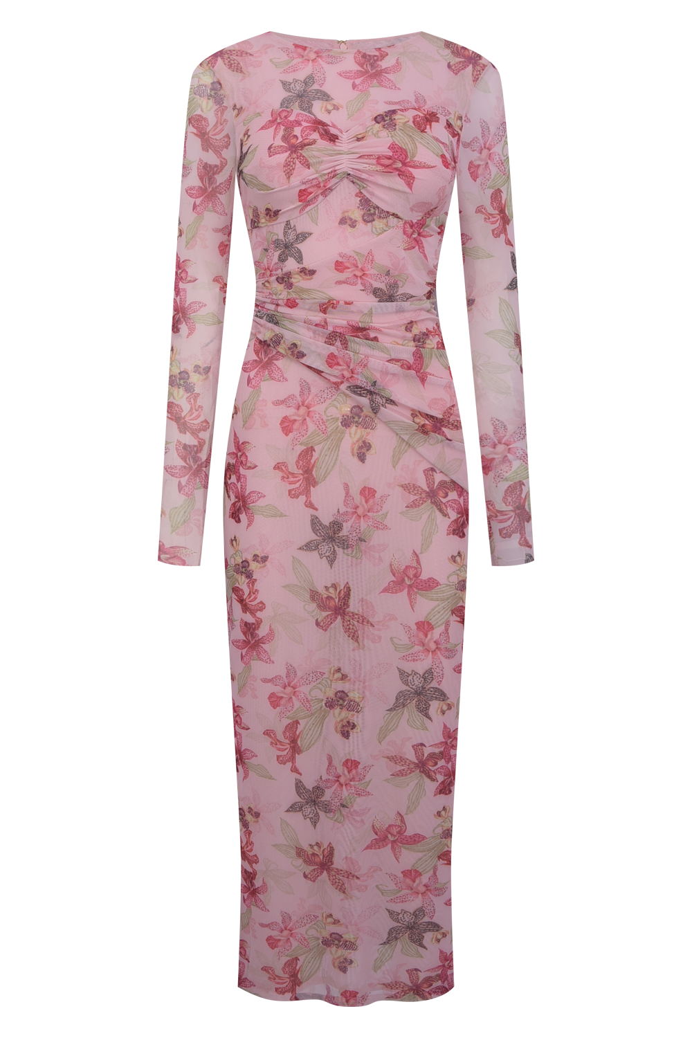 VESTIDO MIDI ORCHID BLOOM ROSE