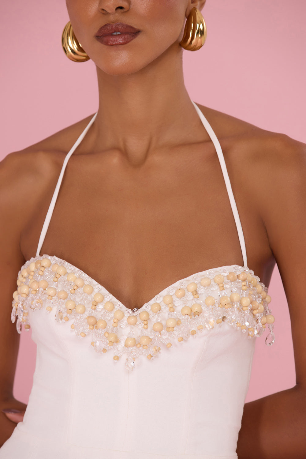 VESTIDO MIDI LINHO MEADOW OFF WHITE